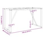 Casa si Gradina - Mobilier - Feronerie si accesorii mobila - Picioare masa de sufragerie O-Frame 120x60x73 cm Fonta - Infinity.ro