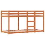 Casa si Gradina - Mobilier - Paturi si accesorii - Paturi - Pat supraetajat cu perdele, roz, 90x190 cm, lemn masiv pin - Infinity.ro