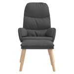 Casa si Gradina - Mobilier - Scaune si fotolii - Fotolii - Fotoliu de relaxare cu taburet, gri inchis, textil - Infinity.ro