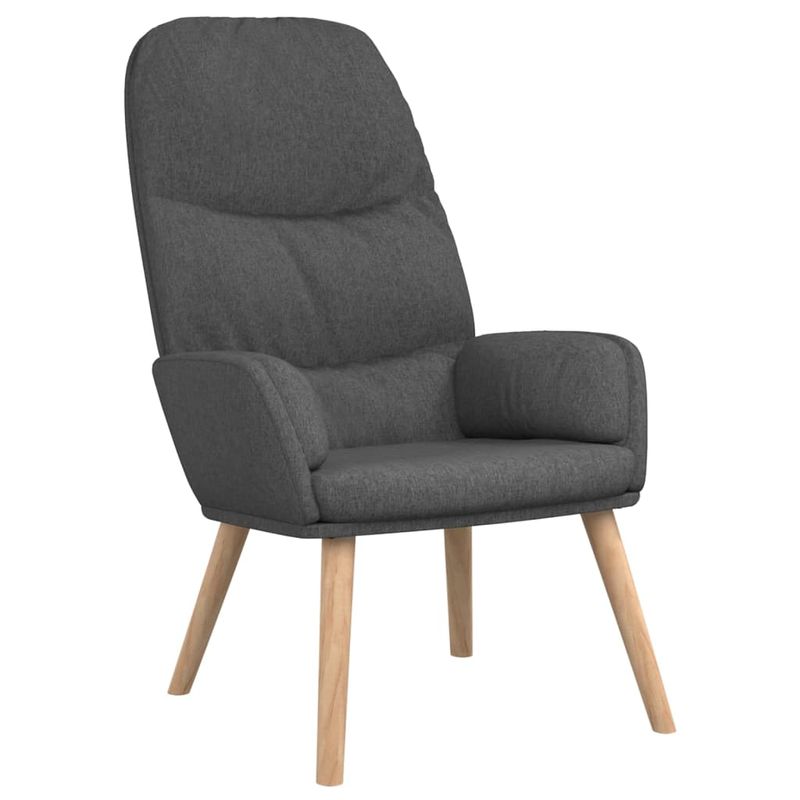 Casa si Gradina - Mobilier - Scaune si fotolii - Fotolii - Fotoliu de relaxare cu taburet, gri inchis, textil - Infinity.ro