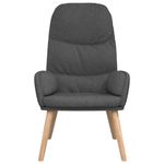 Casa si Gradina - Mobilier - Scaune si fotolii - Fotolii - Fotoliu de relaxare cu taburet, gri inchis, textil - Infinity.ro