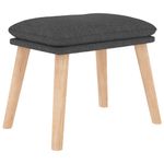 Casa si Gradina - Mobilier - Scaune si fotolii - Fotolii - Fotoliu de relaxare cu taburet, gri inchis, textil - Infinity.ro