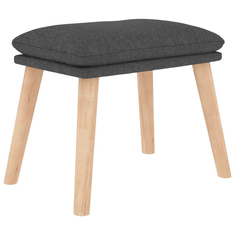 Casa si Gradina - Mobilier - Scaune si fotolii - Fotolii - Fotoliu de relaxare cu taburet, gri inchis, textil - Infinity.ro