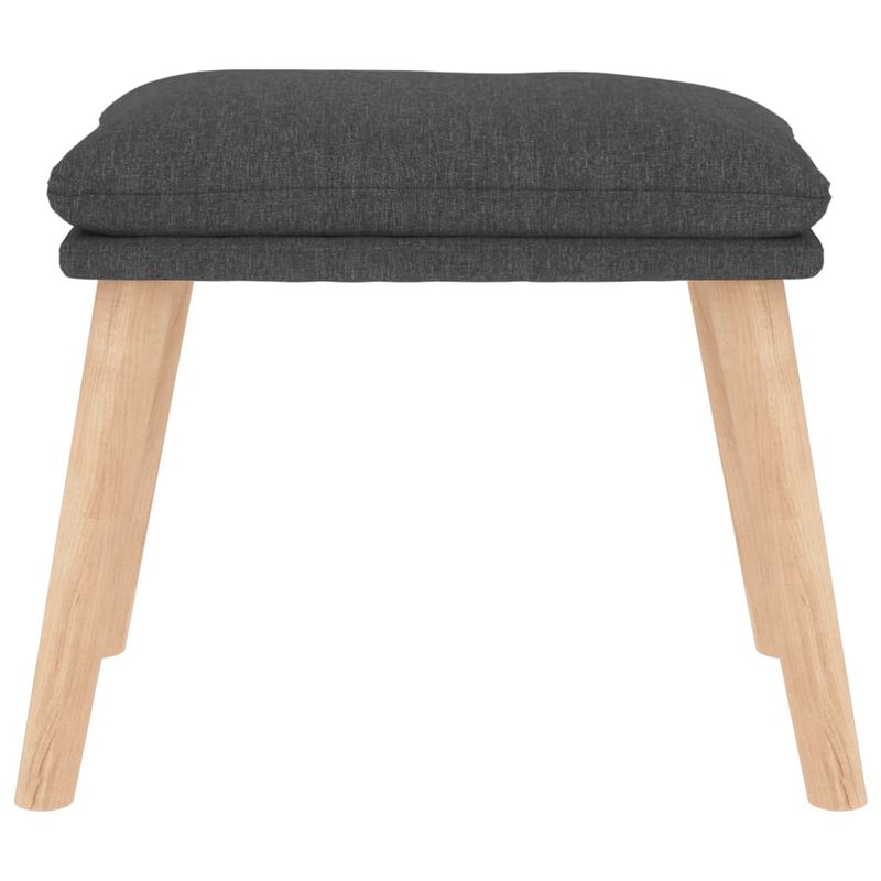 Casa si Gradina - Mobilier - Scaune si fotolii - Fotolii - Fotoliu de relaxare cu taburet, gri inchis, textil - Infinity.ro