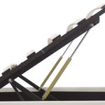 Casa si Gradina - Mobilier - Paturi si accesorii - Paturi - Cadru pat hidraulic cu lada LED alb 120x200 cm piele ecologica - Infinity.ro