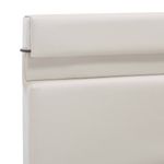 Casa si Gradina - Mobilier - Paturi si accesorii - Paturi - Cadru pat hidraulic cu lada LED alb 120x200 cm piele ecologica - Infinity.ro