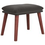 Casa si Gradina - Mobilier - Scaune si fotolii - Tabureti - Taburet, gri inchis, 45x29,5x35 cm, catifea - Infinity.ro