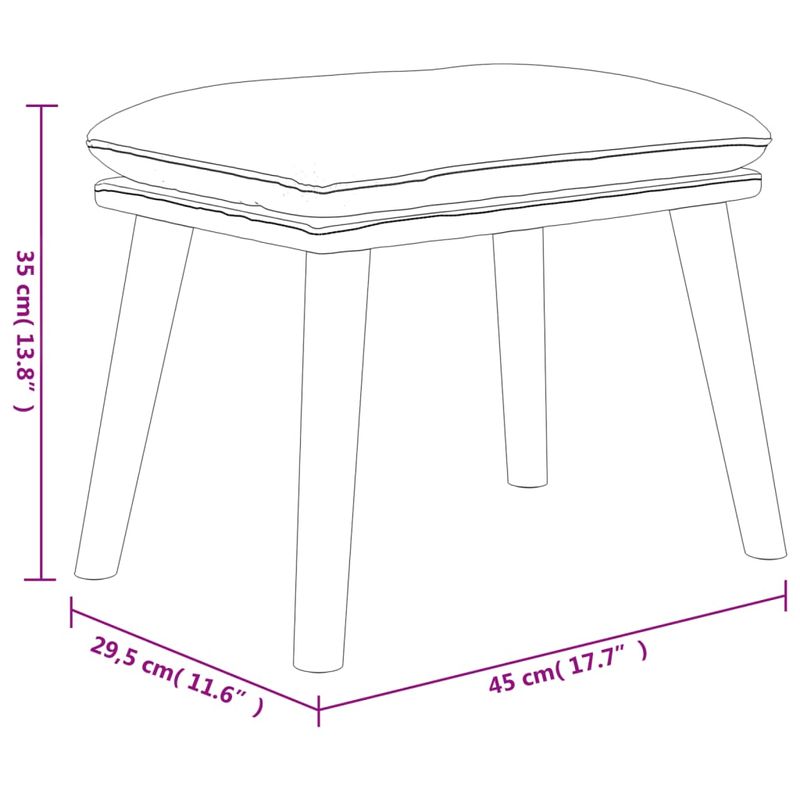 Casa si Gradina - Mobilier - Scaune si fotolii - Tabureti - Taburet, gri inchis, 45x29,5x35 cm, catifea - Infinity.ro