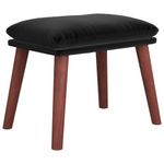 Casa si Gradina - Mobilier - Scaune si fotolii - Tabureti - Taburet, negru, 45x29,5x35 cm, catifea - Infinity.ro