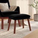 Casa si Gradina - Mobilier - Scaune si fotolii - Tabureti - Taburet, negru, 45x29,5x35 cm, catifea - Infinity.ro