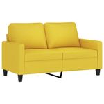 Casa si Gradina - Mobilier - Seturi de mobilier - Seturi living - Set de canapele cu perne, 3 piese, galben deschis, textil - Infinity.ro