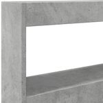 Casa si Gradina - Mobilier - Paturi si accesorii - Accesorii paturi - Tablie de pat cu dulap si LED, gri beton, 120x17x102 cm - Infinity.ro