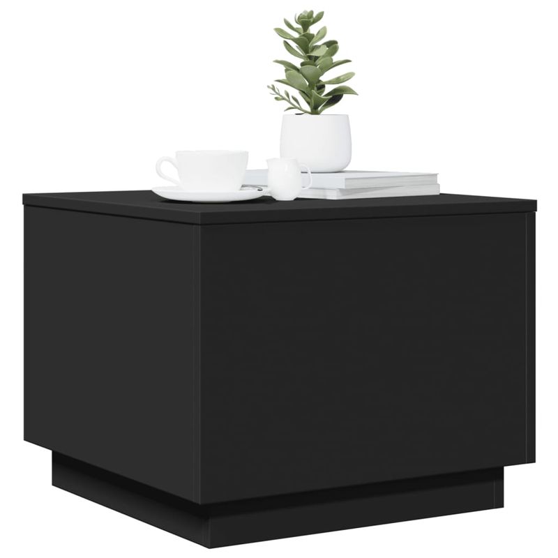 Casa si Gradina - Mobilier - Mese si birouri - Masute de cafea - Masuta de cafea cu lumini LED, negru, 50x50x40 cm - Infinity.ro