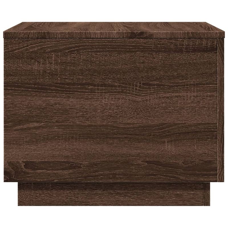 Casa si Gradina - Mobilier - Mese si birouri - Masute de cafea - Masuta de cafea cu lumini LED, stejar maro, 50x50x40 cm - Infinity.ro