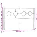 Casa si Gradina - Mobilier - Paturi si accesorii - Accesorii paturi - Tablie de pat metalica, alb, 140 cm - Infinity.ro