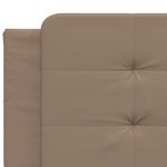 Casa si Gradina - Mobilier - Paturi si accesorii - Paturi - Cadru de pat lumini LED, cappuccino, 200x200 cm piele ecologica - Infinity.ro