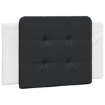 Casa si Gradina - Mobilier - Paturi si accesorii - Paturi - Pat cu saltea, alb si negru, 80x200 cm, piele ecologica - Infinity.ro