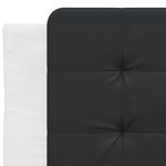 Casa si Gradina - Mobilier - Paturi si accesorii - Paturi - Pat cu saltea, alb si negru, 80x200 cm, piele ecologica - Infinity.ro