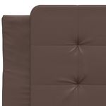 Casa si Gradina - Mobilier - Paturi si accesorii - Paturi - Pat cu saltea, maro, 80x200 cm, piele ecologica - Infinity.ro