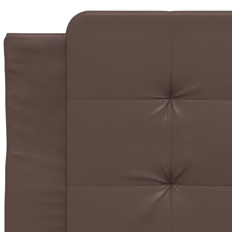 Casa si Gradina - Mobilier - Paturi si accesorii - Paturi - Pat cu saltea, maro, 80x200 cm, piele ecologica - Infinity.ro
