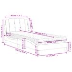 Casa si Gradina - Mobilier - Paturi si accesorii - Paturi - Pat cu saltea, maro, 80x200 cm, piele ecologica - Infinity.ro