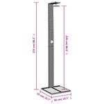 Casa si Gradina - Gradina si terasa - Piscine si accesorii - Accesorii piscine - Dus de exterior, bej, 50x55x224 cm, poliratan si lemn acacia - Infinity.ro