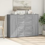 Casa si Gradina - Mobilier - Comode si corpuri - Comode - Dulapuri, 2 buc., gri sonoma, 60x31x84 cm, lemn prelucrat - Infinity.ro