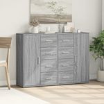 Casa si Gradina - Mobilier - Comode si corpuri - Comode - Dulapuri, 2 buc., gri sonoma, 60x31x84 cm, lemn prelucrat - Infinity.ro