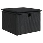 Casa si Gradina - Gradina si terasa - Mobilier exterior - Seturi mobila gradina - Set mobilier de gradina cu perne, 9 piese, negru, poliratan - Infinity.ro