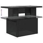 Casa si Gradina - Gradina si terasa - Mobilier exterior - Seturi mobila gradina - Set mobilier de gradina cu perne, 9 piese, negru, poliratan - Infinity.ro