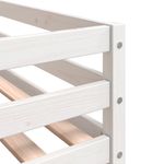 Casa si Gradina - Mobilier - Paturi si accesorii - Paturi - Pat supraetajat cu perdele, albastru, 80x200 cm, lemn masiv pin - Infinity.ro