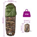 Sport si Outdoor - Camping - Saci de dormit - Sac de dormit tip mumie pentru adulti de camping, 3 anotimpuri - Infinity.ro