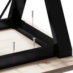 Casa si Gradina - Mobilier - Feronerie si accesorii mobila - Picioare masa de sufragerie Y-Frame 60x60x73 cm Fonta - Infinity.ro