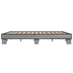 Casa si Gradina - Mobilier - Paturi si accesorii - Paturi - Cadru de pat, gri sonoma, 160x200 cm, lemn prelucrat si metal - Infinity.ro