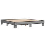 Casa si Gradina - Mobilier - Paturi si accesorii - Paturi - Cadru de pat, gri sonoma, 160x200 cm, lemn prelucrat si metal - Infinity.ro