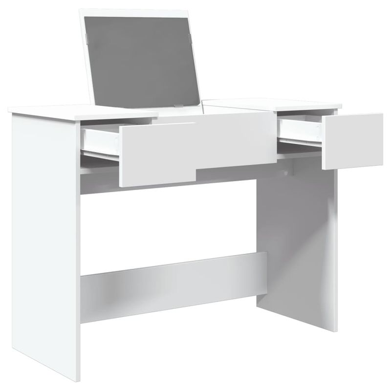 Casa si Gradina - Mobilier - Comode si corpuri - Masute de toaleta - Masa de toaleta cu oglinda, alb, 100x45x76 cm - Infinity.ro