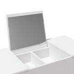 Casa si Gradina - Mobilier - Comode si corpuri - Masute de toaleta - Masa de toaleta cu oglinda, alb, 100x45x76 cm - Infinity.ro