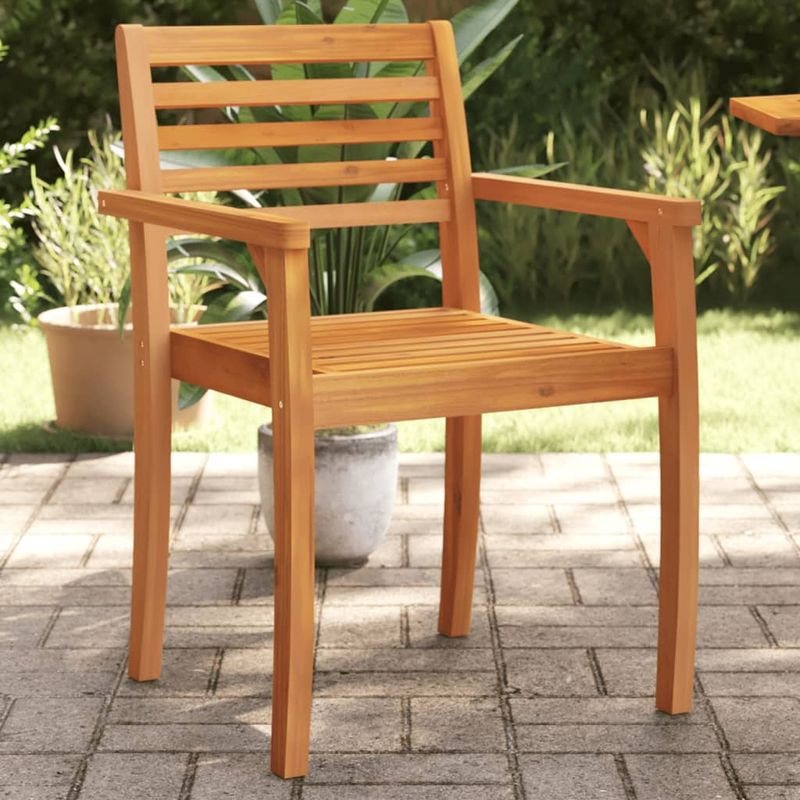 Casa si Gradina - Gradina si terasa - Mobilier exterior - Scaune si sezlonguri gradina - Scaune de gradina, 6 buc, 59x55x85 cm, lemn masiv de acacia - Infinity.ro