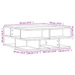 Casa si Gradina - Mobilier - Mese si birouri - Masute de cafea - Masuta de cafea, alb, 70x70x29 cm, lemn compozit - Infinity.ro