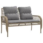 Casa si Gradina - Gradina si terasa - Mobilier exterior - Seturi mobila gradina - Set canapele de gradina, 4 piese, cu perne, bej, poliratan - Infinity.ro