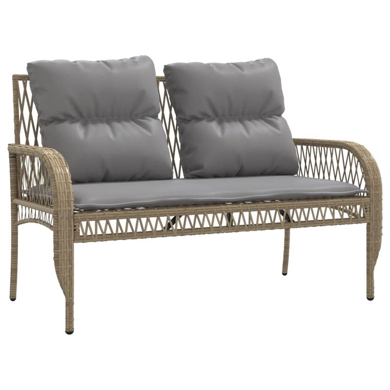 Casa si Gradina - Gradina si terasa - Mobilier exterior - Seturi mobila gradina - Set canapele de gradina, 4 piese, cu perne, bej, poliratan - Infinity.ro