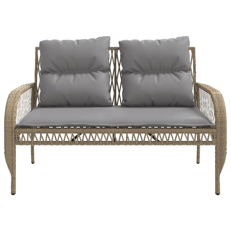 Casa si Gradina - Gradina si terasa - Mobilier exterior - Seturi mobila gradina - Set canapele de gradina, 4 piese, cu perne, bej, poliratan - Infinity.ro