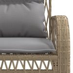 Casa si Gradina - Gradina si terasa - Mobilier exterior - Seturi mobila gradina - Set canapele de gradina, 4 piese, cu perne, bej, poliratan - Infinity.ro
