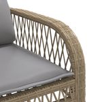Casa si Gradina - Gradina si terasa - Mobilier exterior - Seturi mobila gradina - Set canapele de gradina, 4 piese, cu perne, bej, poliratan - Infinity.ro