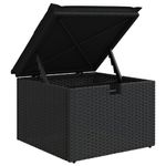 Casa si Gradina - Gradina si terasa - Mobilier exterior - Seturi mobila gradina - Set mobilier de gradina cu perne, 6 piese, negru, poliratan - Infinity.ro