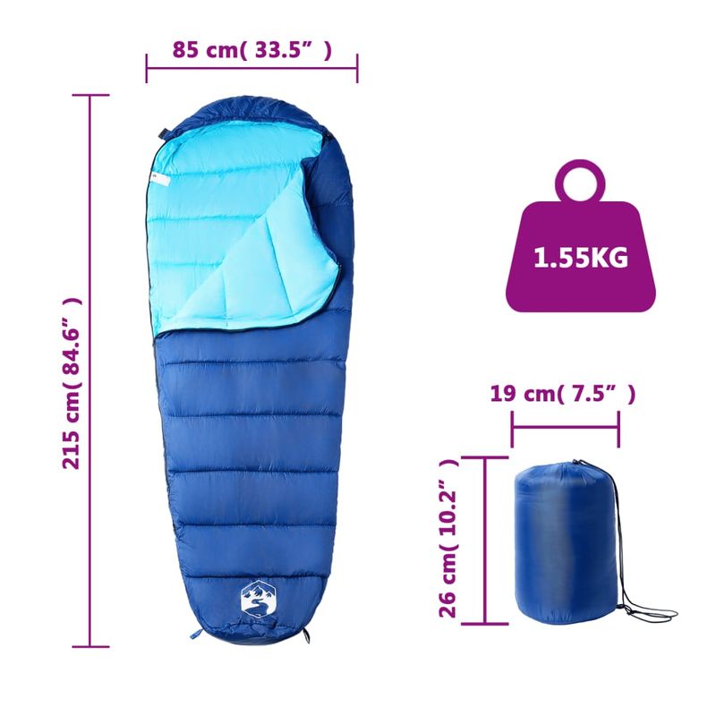 Sport si Outdoor - Camping - Saci de dormit - Sac de dormit tip mumie pentru adulti de camping, 3 anotimpuri - Infinity.ro