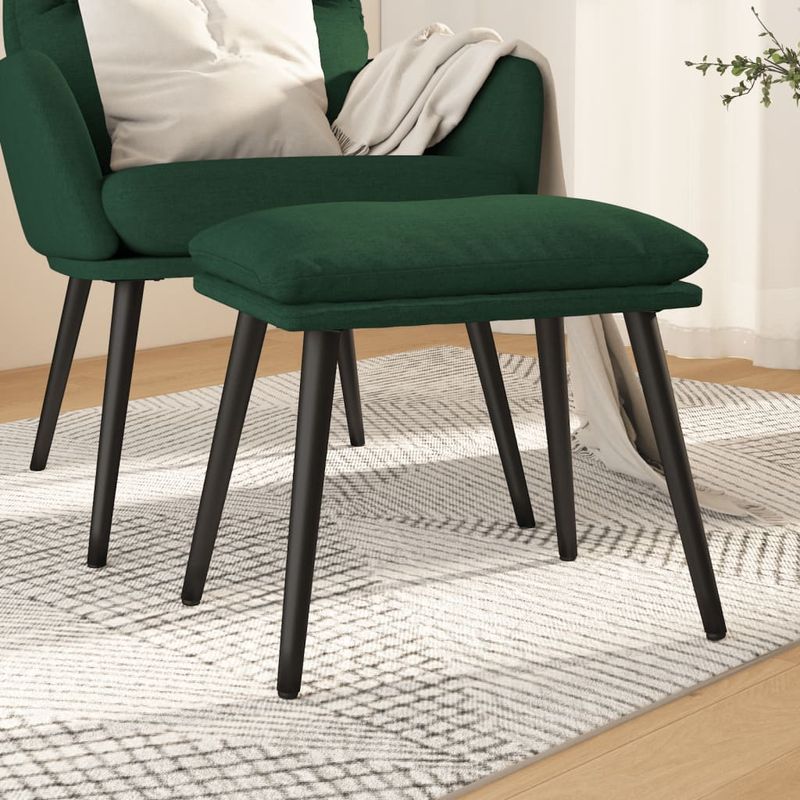 Casa si Gradina - Mobilier - Scaune si fotolii - Tabureti - Taburet, verde inchis, 45x29,5x35 cm, material textil - Infinity.ro