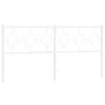 Casa si Gradina - Mobilier - Paturi si accesorii - Accesorii paturi - Tablie de pat metalica, alb, 180 cm - Infinity.ro