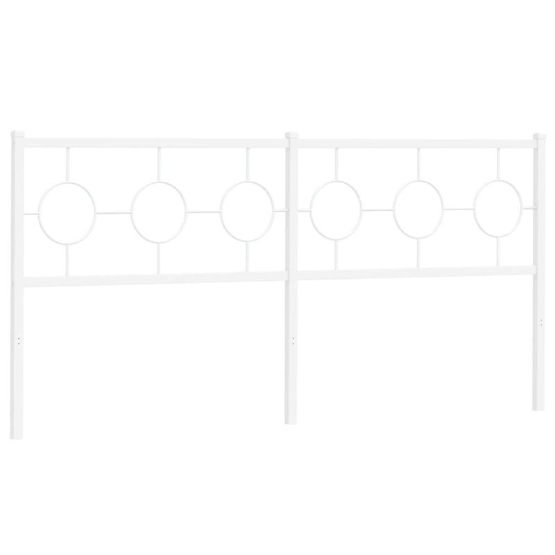 Casa si Gradina - Mobilier - Paturi si accesorii - Accesorii paturi - Tablie de pat metalica, alb, 180 cm - Infinity.ro