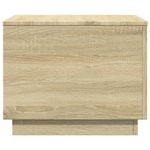 Casa si Gradina - Mobilier - Mese si birouri - Masute de cafea - Masuta de cafea cu lumini LED, stejar sonoma, 50x50x40 cm - Infinity.ro